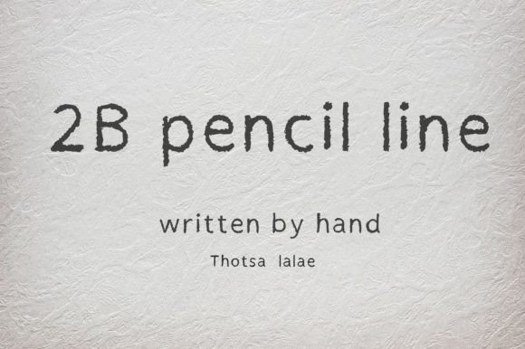 2B Pencil Line Font: The Beauty of Simplicity in Typography