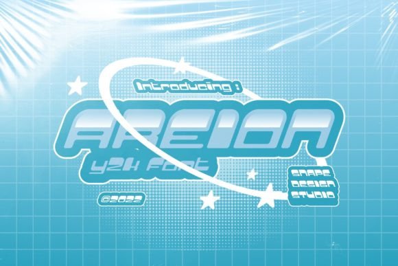 Areion: A Futuristic Font Inspired by Y2K Design
