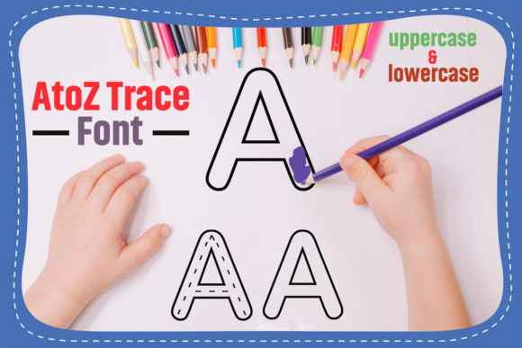 AtoZ Trace for Kids: A Fun and Modern Font for Young Learners
