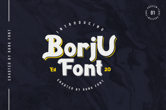Borju: A Playful Display Font for Modern Creators