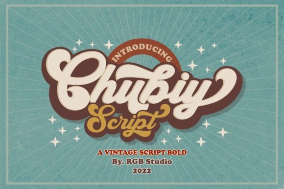 Chubiy: A Retro Bold Script Font That Adds Character to Modern Designs