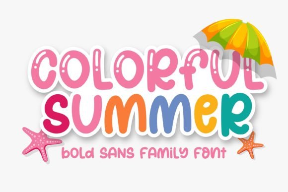 Colorful Summer: A Versatile Display Font for Creative Projects