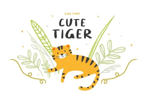 Cute Tiger: A Playful Font for Joyful Designs