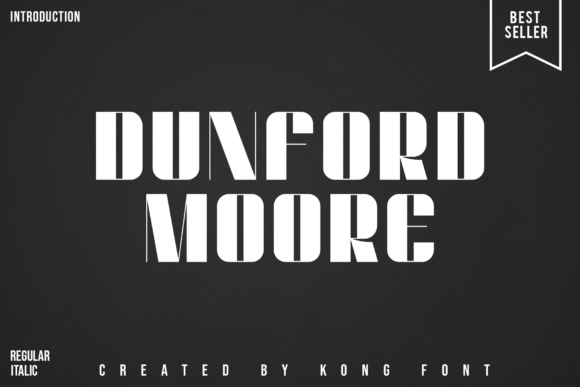 Dunford Moore: A Playful Display Font for Creative Projects