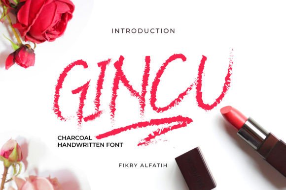 Gincu: A Dynamic Charcoal Handwritten Font for Creative Expression