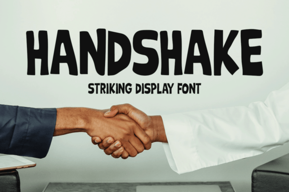 Handshake: A Bold Display Font for Creative Projects