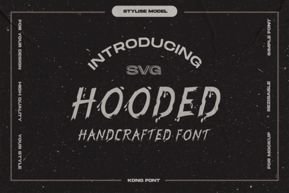 Hooded: A Modern Display Font for Creative Projects