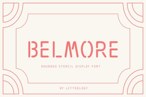 Introducing Belmore: A Modern Stencil Font for Bold Design Statements