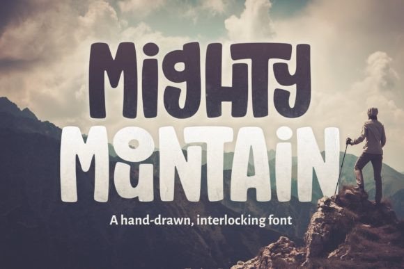 Mighty Mountain: A Bold Display Font for Eye-Catching Designs
