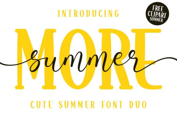 More Summer Duo: A Playful Font Pair for Seasonal Design