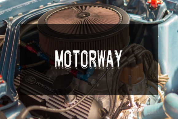 Motorway: A Bold Display Font for Eye-Catching Designs
