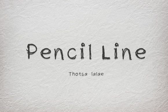 Pencil Line: A Whimsical Display Font for Creative Projects