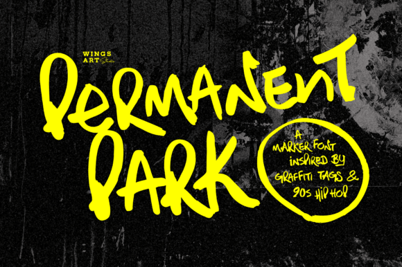 Permanent Park: A Hand-Drawn Font with 90s Hip Hop Flair