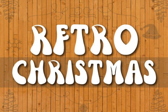 Retro Christmas: A Bold and Quirky Display Font for Festive Design Projects