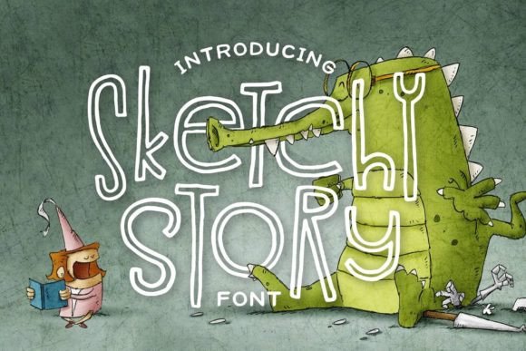 Sketchy Story: A Playful Font with a Hand-Drawn Edge