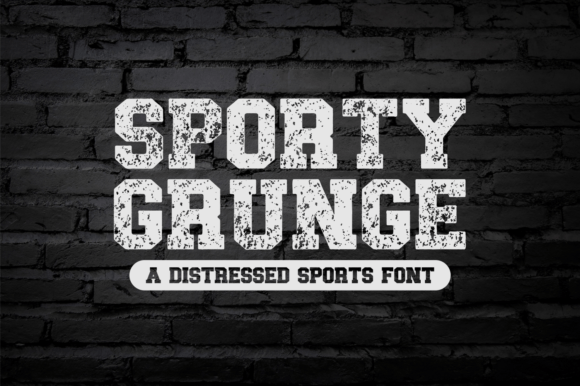Sporty Grunge: A Distinctive Font for Bold Visual Statements
