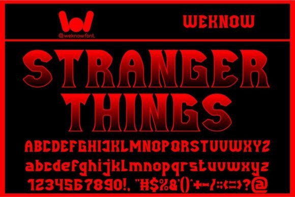Stranger Things Font: A Gothic-Style Display Type for Creative Projects