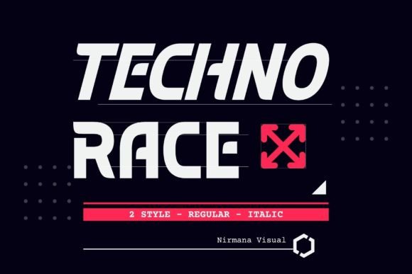 Techno Race: A Bold Font for Strategic Branding and Modern Design