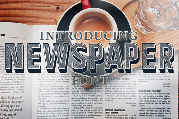 The Newspaper Font: A Stylish and Versatile Display Font for Modern Designers