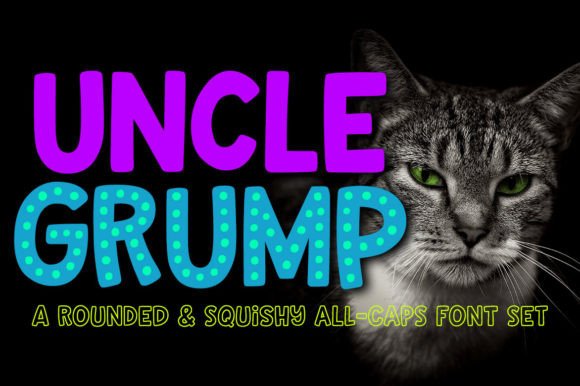 Uncle Grump: A Bold, Rounded Font for Creative Projects
