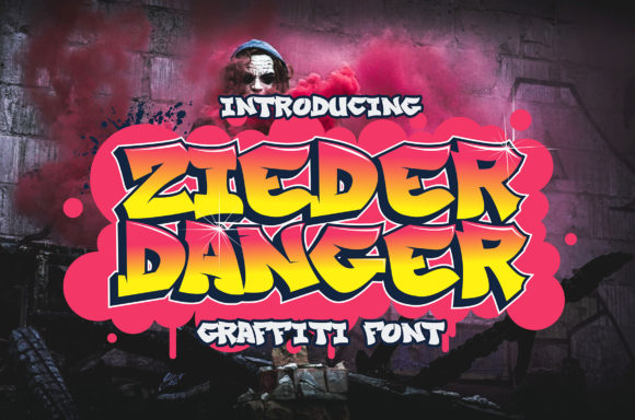 Zieder Danger Basic Graffiti: The Font That Brings Urban Edge to Everyday Design
